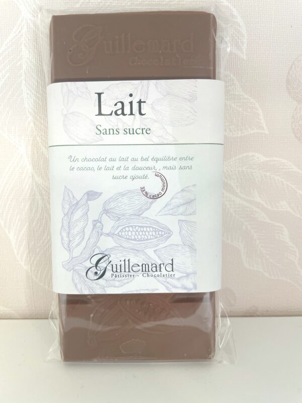 CHOCOLAT AU LAIT SANS SUCRE