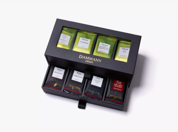 COFFRET ASSORTIMENT DE THES et INFUSIONS 2 tiroirs