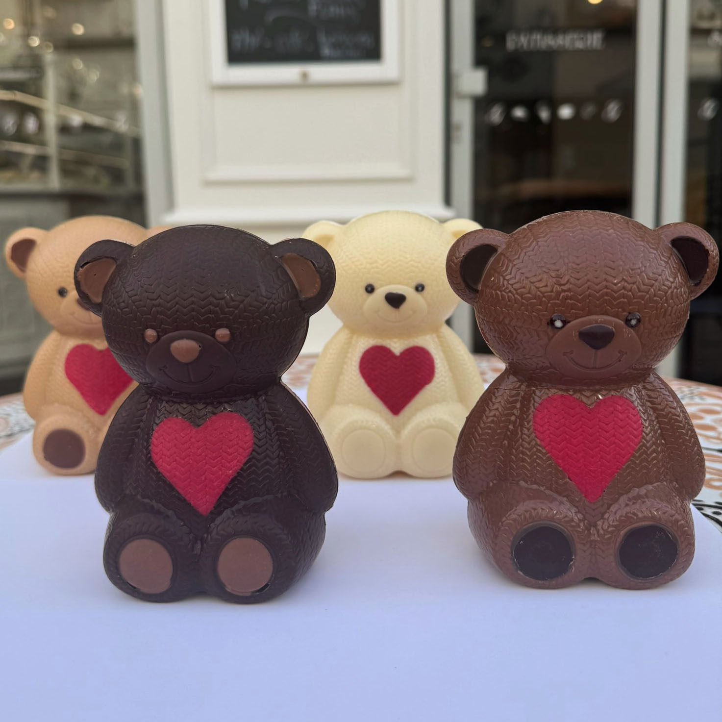 Ours amoureux Saint-Valentin en chocolat