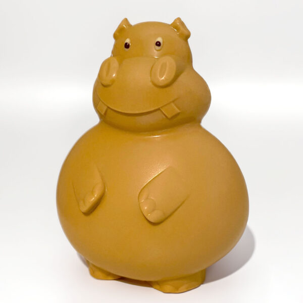 grand hippopotame en chocolat blond
