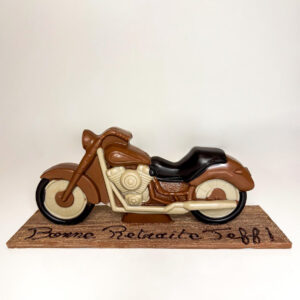 Moto en chocolat