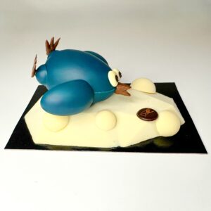 Pingouin sur la banquise en chocolat