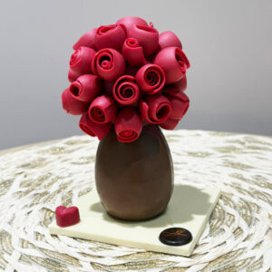 Bouquet de roses en chocolat